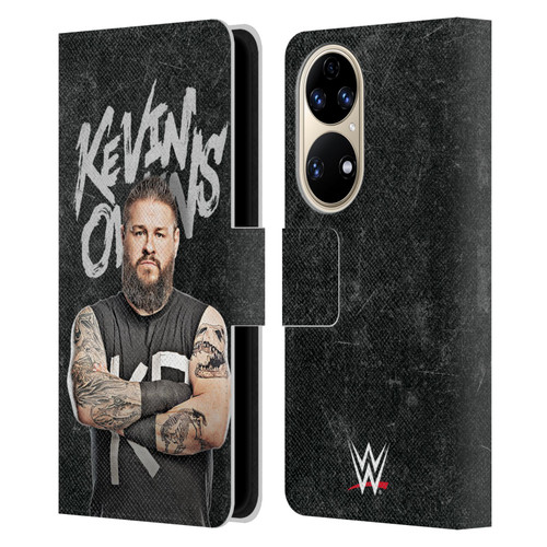 WWE Kevin Owens Portrait Leather Book Wallet Case Cover For Huawei P50