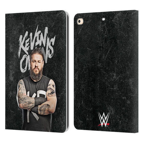 WWE Kevin Owens Portrait Leather Book Wallet Case Cover For Apple iPad 9.7 2017 / iPad 9.7 2018