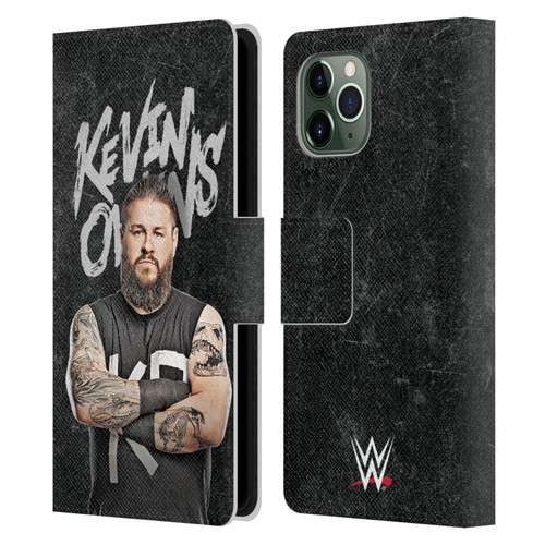 WWE Kevin Owens Portrait Leather Book Wallet Case Cover For Apple iPhone 11 Pro