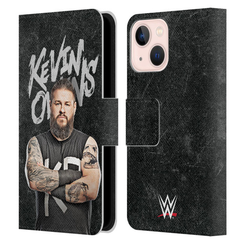 WWE Kevin Owens Portrait Leather Book Wallet Case Cover For Apple iPhone 13 Mini