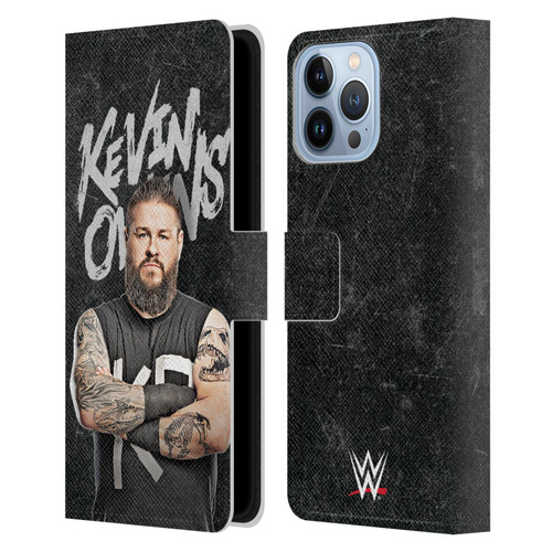 WWE Kevin Owens Portrait Leather Book Wallet Case Cover For Apple iPhone 13 Pro Max