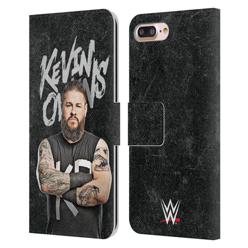 WWE Kevin Owens Portrait Leather Book Wallet Case Cover For Apple iPhone 7 Plus / iPhone 8 Plus