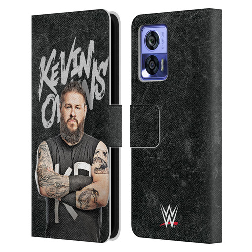 WWE Kevin Owens Portrait Leather Book Wallet Case Cover For Motorola Edge 30 Neo 5G