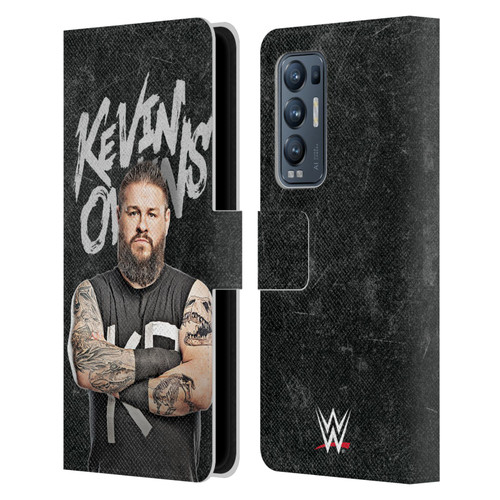 WWE Kevin Owens Portrait Leather Book Wallet Case Cover For OPPO Find X3 Neo / Reno5 Pro+ 5G
