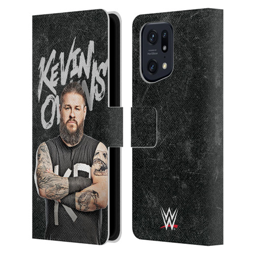 WWE Kevin Owens Portrait Leather Book Wallet Case Cover For OPPO Find X5 Pro