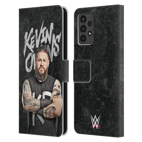 WWE Kevin Owens Portrait Leather Book Wallet Case Cover For Samsung Galaxy A13 (2022)