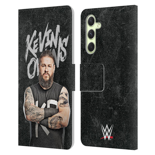 WWE Kevin Owens Portrait Leather Book Wallet Case Cover For Samsung Galaxy A54 5G