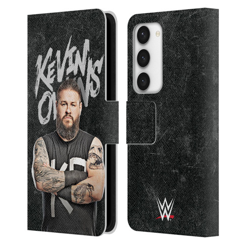WWE Kevin Owens Portrait Leather Book Wallet Case Cover For Samsung Galaxy S23 5G
