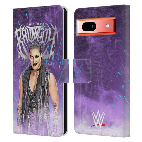 WWE Rhea Ripley This Is My Brutality Leather Book Wallet Case Cover For Google Pixel 7a
