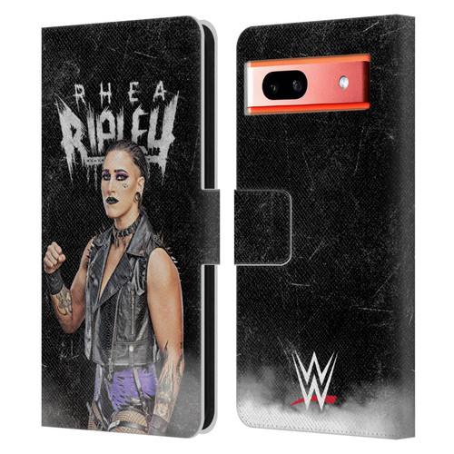 WWE Rhea Ripley Portrait Leather Book Wallet Case Cover For Google Pixel 7a