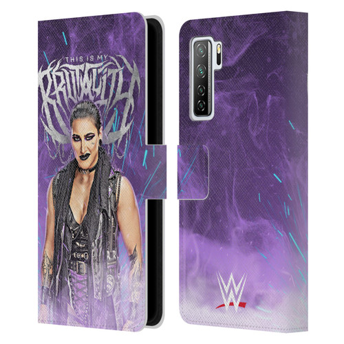 WWE Rhea Ripley This Is My Brutality Leather Book Wallet Case Cover For Huawei Nova 7 SE/P40 Lite 5G