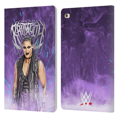 WWE Rhea Ripley This Is My Brutality Leather Book Wallet Case Cover For Apple iPad mini 4