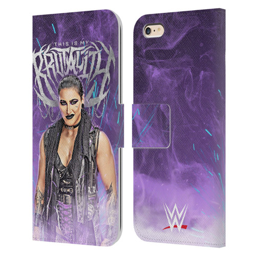 WWE Rhea Ripley This Is My Brutality Leather Book Wallet Case Cover For Apple iPhone 6 Plus / iPhone 6s Plus