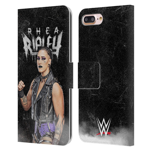 WWE Rhea Ripley Portrait Leather Book Wallet Case Cover For Apple iPhone 7 Plus / iPhone 8 Plus