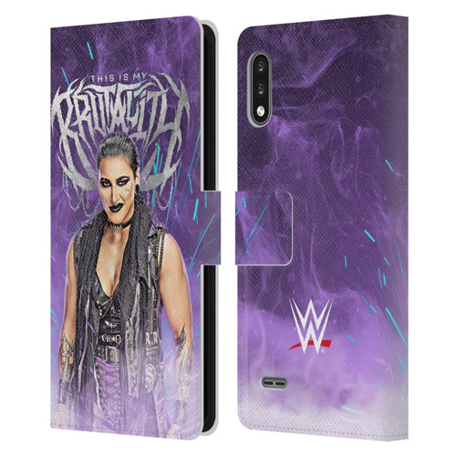 WWE Rhea Ripley This Is My Brutality Leather Book Wallet Case Cover For LG K22