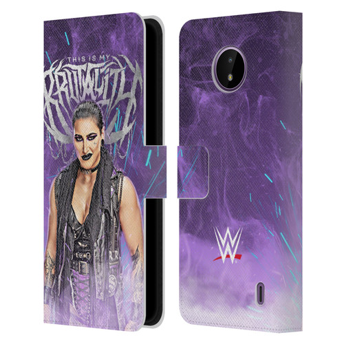 WWE Rhea Ripley This Is My Brutality Leather Book Wallet Case Cover For Nokia C10 / C20