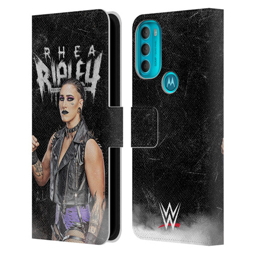 WWE Rhea Ripley Portrait Leather Book Wallet Case Cover For Motorola Moto G71 5G