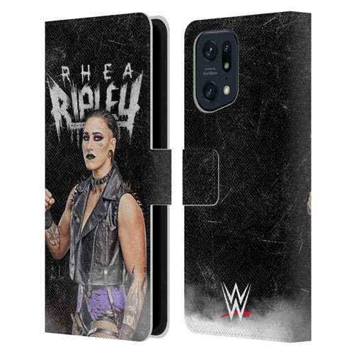 WWE Rhea Ripley Portrait Leather Book Wallet Case Cover For OPPO Find X5