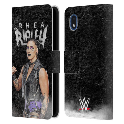 WWE Rhea Ripley Portrait Leather Book Wallet Case Cover For Samsung Galaxy A01 Core (2020)