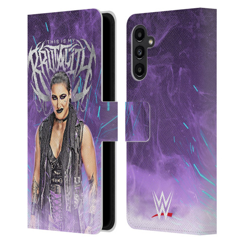 WWE Rhea Ripley This Is My Brutality Leather Book Wallet Case Cover For Samsung Galaxy A13 5G (2021)