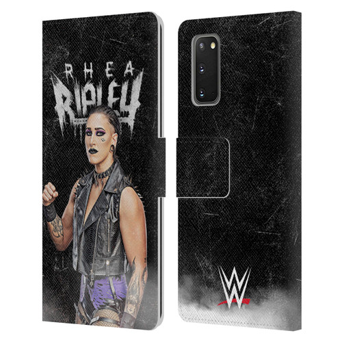 WWE Rhea Ripley Portrait Leather Book Wallet Case Cover For Samsung Galaxy S20 / S20 5G