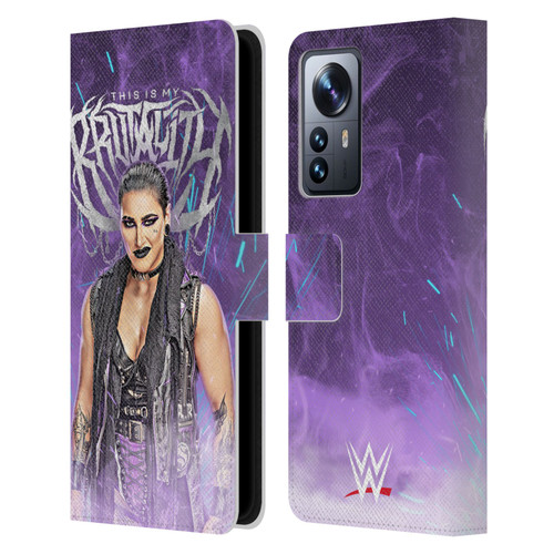 WWE Rhea Ripley This Is My Brutality Leather Book Wallet Case Cover For Xiaomi 12 Pro