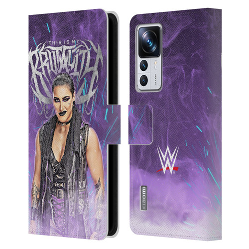 WWE Rhea Ripley This Is My Brutality Leather Book Wallet Case Cover For Xiaomi 12T Pro