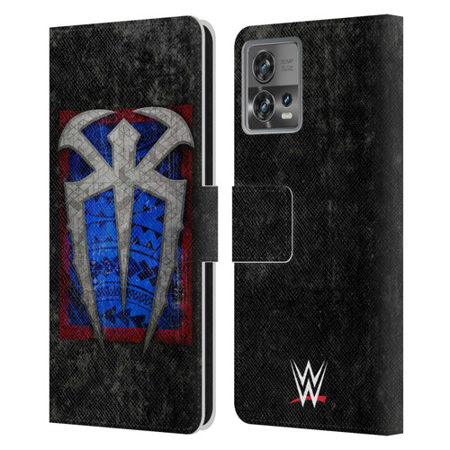 WWE Roman Reigns Distressed Logo Leather Book Wallet Case Cover For Motorola Moto Edge 30 Fusion