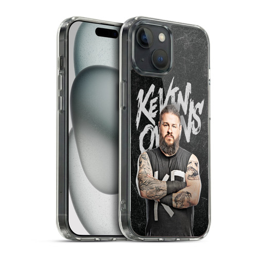 WWE Kevin Owens Portrait Soft Gel Case for Apple iPhone 15 & MagSafe