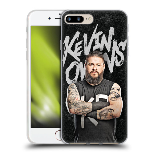 WWE Kevin Owens Portrait Soft Gel Case for Apple iPhone 7 Plus / iPhone 8 Plus