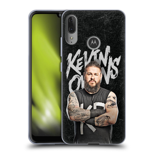 WWE Kevin Owens Portrait Soft Gel Case for Motorola Moto E6 Plus