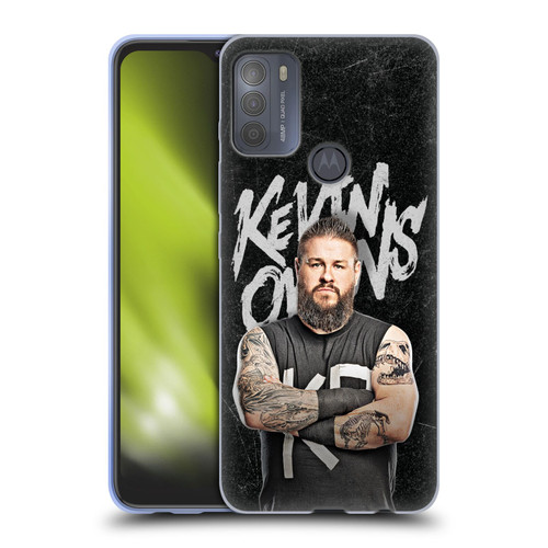 WWE Kevin Owens Portrait Soft Gel Case for Motorola Moto G50