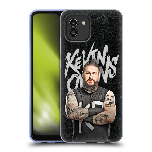 WWE Kevin Owens Portrait Soft Gel Case for Samsung Galaxy A03 (2021)