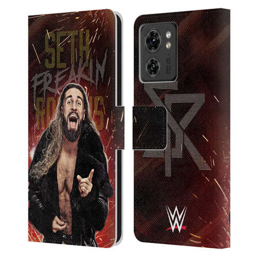 WWE Seth Rollins LED Leather Book Wallet Case Cover For Motorola Moto Edge 40