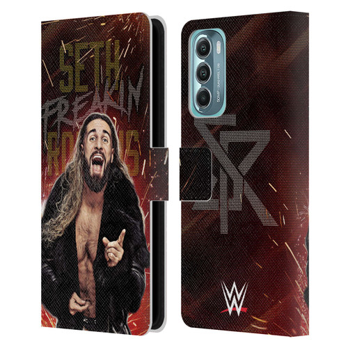 WWE Seth Rollins LED Leather Book Wallet Case Cover For Motorola Moto G Stylus 5G (2022)
