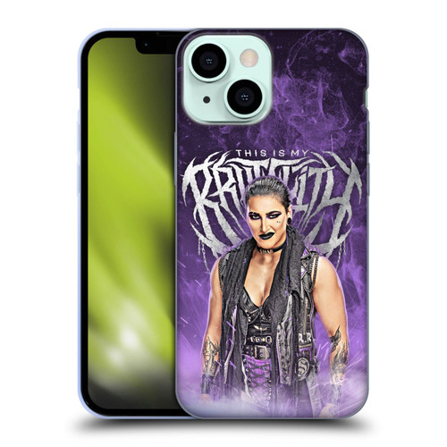 WWE Rhea Ripley This Is My Brutality Soft Gel Case for Apple iPhone 13 Mini