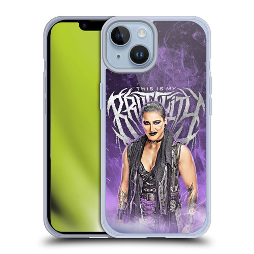 WWE Rhea Ripley This Is My Brutality Soft Gel Case for Apple iPhone 14 & MagSafe