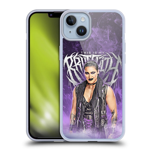 WWE Rhea Ripley This Is My Brutality Soft Gel Case for Apple iPhone 14 Plus & MagSafe