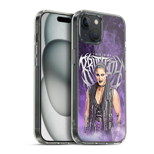 WWE Rhea Ripley This Is My Brutality Soft Gel Case for Apple iPhone 15 Plus & MagSafe