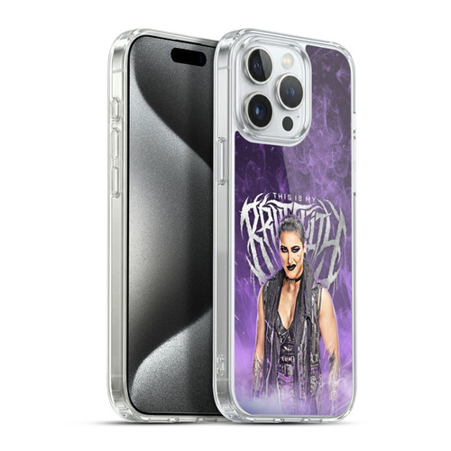 WWE Rhea Ripley This Is My Brutality Soft Gel Case for Apple iPhone 15 Pro Max & MagSafe