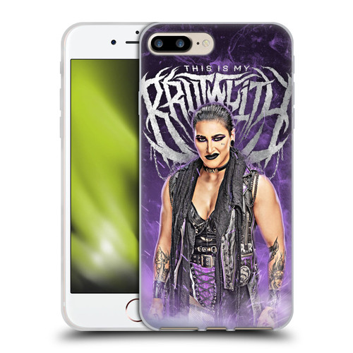 WWE Rhea Ripley This Is My Brutality Soft Gel Case for Apple iPhone 7 Plus / iPhone 8 Plus & MagSafe