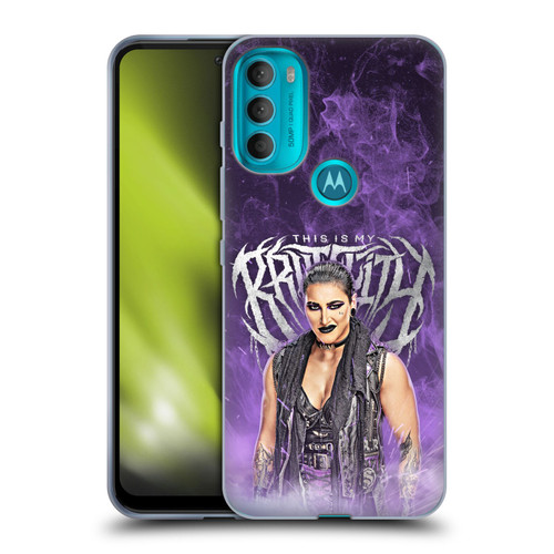 WWE Rhea Ripley This Is My Brutality Soft Gel Case for Motorola Moto G71 5G