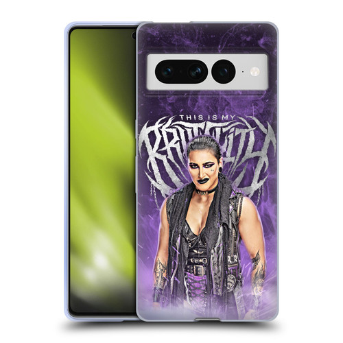 WWE Rhea Ripley This Is My Brutality Soft Gel Case for Google Pixel 7 Pro