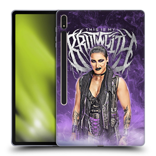 WWE Rhea Ripley This Is My Brutality Soft Gel Case for Samsung Galaxy Tab S8 Plus