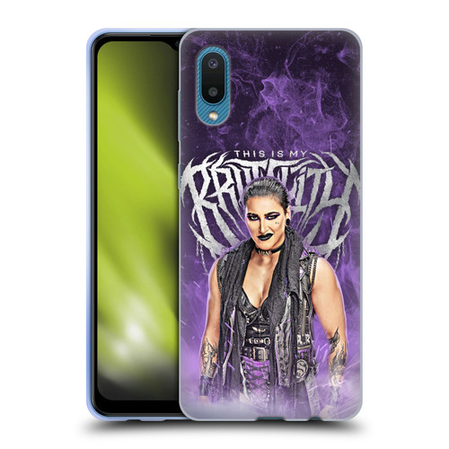 WWE Rhea Ripley This Is My Brutality Soft Gel Case for Samsung Galaxy A02/M02 (2021)