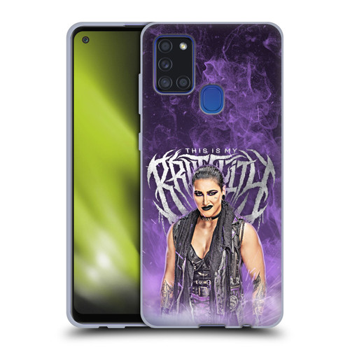WWE Rhea Ripley This Is My Brutality Soft Gel Case for Samsung Galaxy A21s (2020)