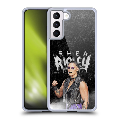 WWE Rhea Ripley Portrait Soft Gel Case for Samsung Galaxy S21+ 5G & MagSafe