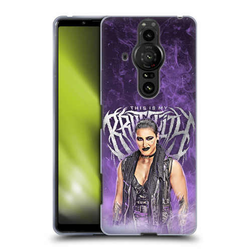 WWE Rhea Ripley This Is My Brutality Soft Gel Case for Sony Xperia Pro-I