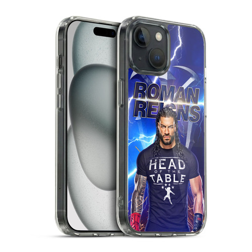 WWE Roman Reigns Lightning Soft Gel Case for Apple iPhone 15 & MagSafe
