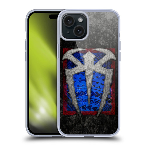 WWE Roman Reigns Distressed Logo Soft Gel Case for Apple iPhone 15 Plus & MagSafe